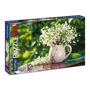 Пазл Premium 500 элементов размер 46 х 34 см - Нежный букет (Hatber, 500ПЗ2-18991)